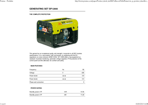 Groupes électrogènes à essence PRAMAC Lifter SP 12000
