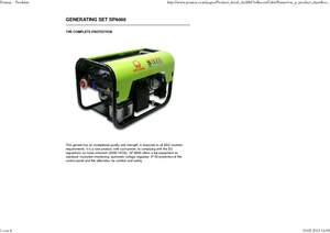 Groupes électrogènes à essence PRAMAC Lifter SP 8000