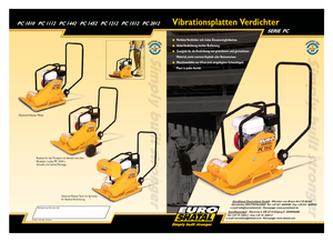 Plaques vibrantes unidirectionnelles Shatal PC 1512