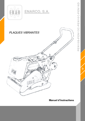 Plaques vibrantes unidirectionnelles Enar PEN 16 D