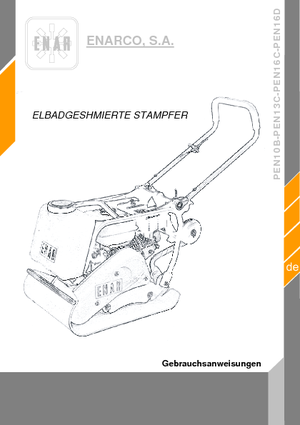 Plaques vibrantes unidirectionnelles Enar PEN 16 D