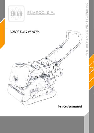 Plaques vibrantes unidirectionnelles Enar PEN 16 D