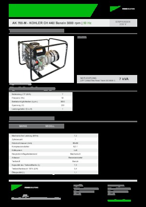 Groupes électrogènes à essence INMESOL AK 700-M