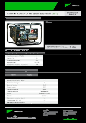 Groupes électrogènes à essence INMESOL AK 900-M