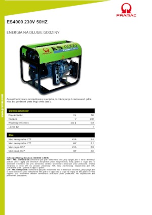 Groupes électrogènes à essence PRAMAC Lifter ES 4000