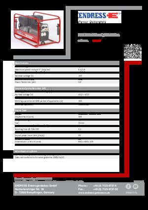 Groupes électrogènes à essence Endress ESE 704 SHS-AC / 60-200 A 