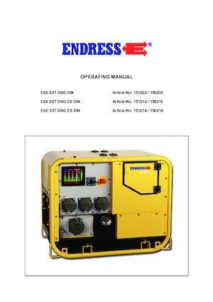 Groupes électrogènes à essence Endress ESE 957 DBG ES DIN Super Silent