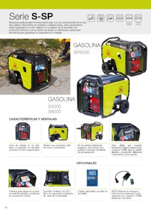 Groupes électrogènes à essence PRAMAC Lifter SP 8000