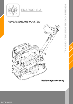 Plaques vibrantes réversibles Enar TEN 3040 GR