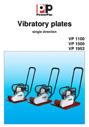 Plaques vibrantes unidirectionnelles PowerPac VP 1500/450