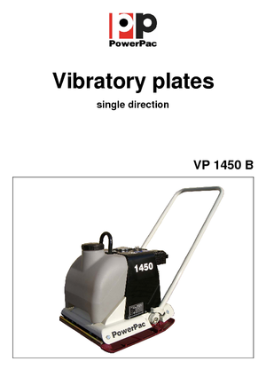 Plaques vibrantes unidirectionnelles PowerPac VP 1450B/500