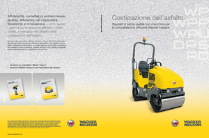 Plaques vibrantes unidirectionnelles Wacker Neuson WP1550Aw