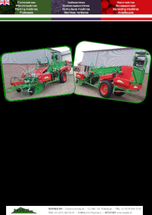 Récolteuses Basrijs Plant harvester medium large BRP/ML