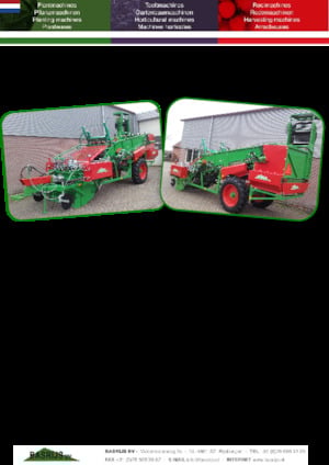 Récolteuses Basrijs Plant harvester medium large BRP/ML