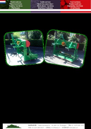 Récolteuses Basrijs Plantslifter BRS/D220G