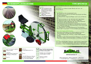 Machines à planter Basrijs Deepplantelement solid and rubber disc 100 cm