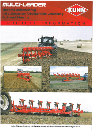 Charrue Kuhn Multi-Leader 8 T