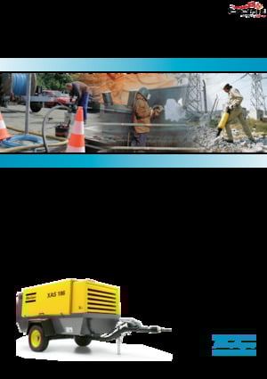 Compresseurs d'air portable - Gasoil, Electrique, Essence Atlas Copco XAHS 186 Dd