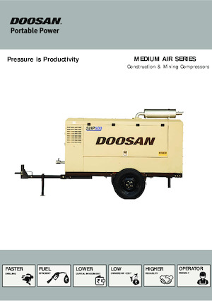 Compresseurs d'air portable - Gasoil, Electrique, Essence Doosan SHP500