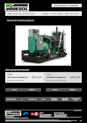 Groupes électrogènes à diesel INMESOL AV-350