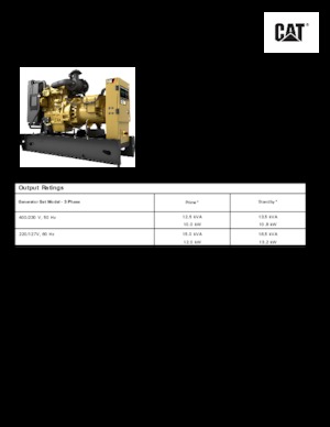 Groupes électrogènes à diesel Caterpillar C1.5-DE 13,5