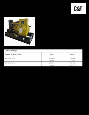 Groupes électrogènes à diesel Caterpillar C2.2-DE 22