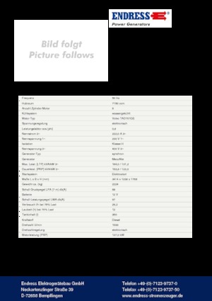 Groupes électrogènes à diesel Endress ESE 165 VW/AS