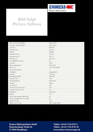 Groupes électrogènes à diesel Endress ESE 510 VW/AS