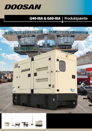 Groupes électrogènes à diesel Doosan G80-IIIA 
