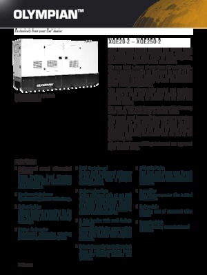 Groupes électrogènes à diesel Olympian XQE 250