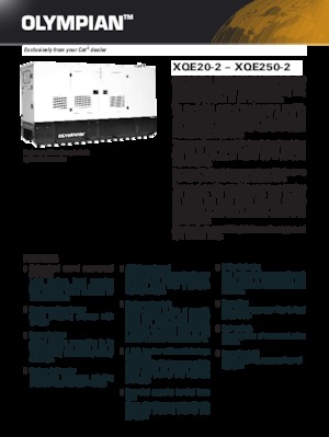 Groupes électrogènes à diesel Caterpillar XQE100