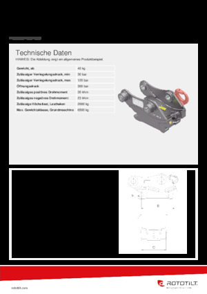 Coupleurs rapides Rototilt® S40 