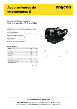 Coupleurs rapides engcon S30