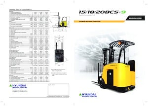 Chariots élévateurs pousseurs électriques Hyundai 20 BCS-9