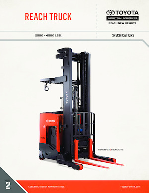 Chariots élévateurs pousseurs électriques Toyota 9BRU23