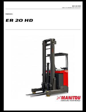 Chariots élévateurs pousseurs électriques Manitou ER 20 HD