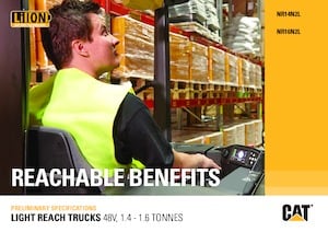 Chariots élévateurs pousseurs électriques Caterpillar NR16N2L