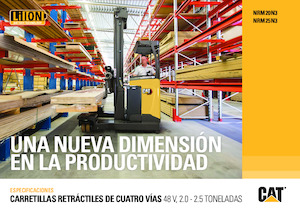 Chariots élévateurs pousseurs électriques Caterpillar NRM25N3