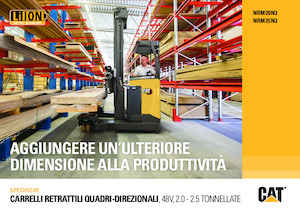 Chariots élévateurs pousseurs électriques Caterpillar NRM25N3