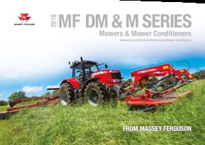 Faucheuses  arrières disques avec conditionneurs Massey Ferguson DM316 TL-V-RC