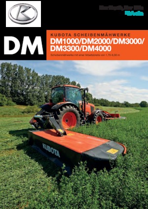 Faucheuses  arrières disques sans conditionneurs Kubota DM3040