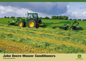 Faucheuses  arrières disques avec conditionneurs John Deere 388