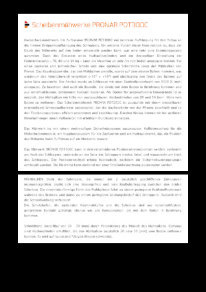 Faucheuses  arrières disques avec conditionneurs Pronar PDT 300 C