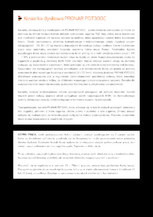 Faucheuses  arrières disques avec conditionneurs Pronar PDT 300 C