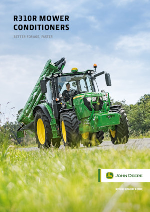Faucheuses  arrières disques avec conditionneurs John Deere R310R