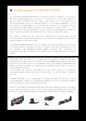 Faucheuses  arrières disques sans conditionneurs Pronar PDK 220