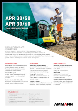 Plaques vibrantes réversibles Ammann APR 3060