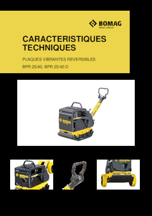 Plaques vibrantes réversibles Bomag BPR 25/40