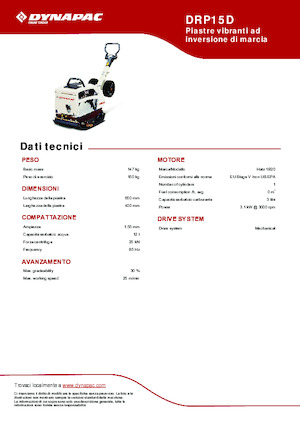 Plaques vibrantes réversibles Dynapac DRP15D 