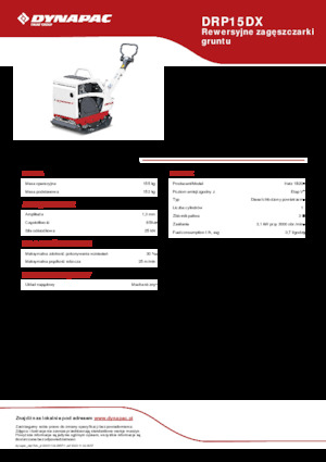 Plaques vibrantes réversibles Dynapac DRP15DX